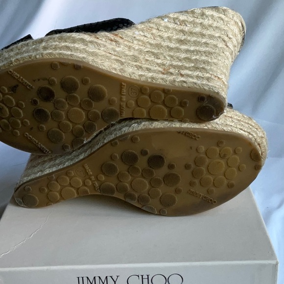 Jimmy Choo Wedge Sandals 37/7 - Picture 5 of 7